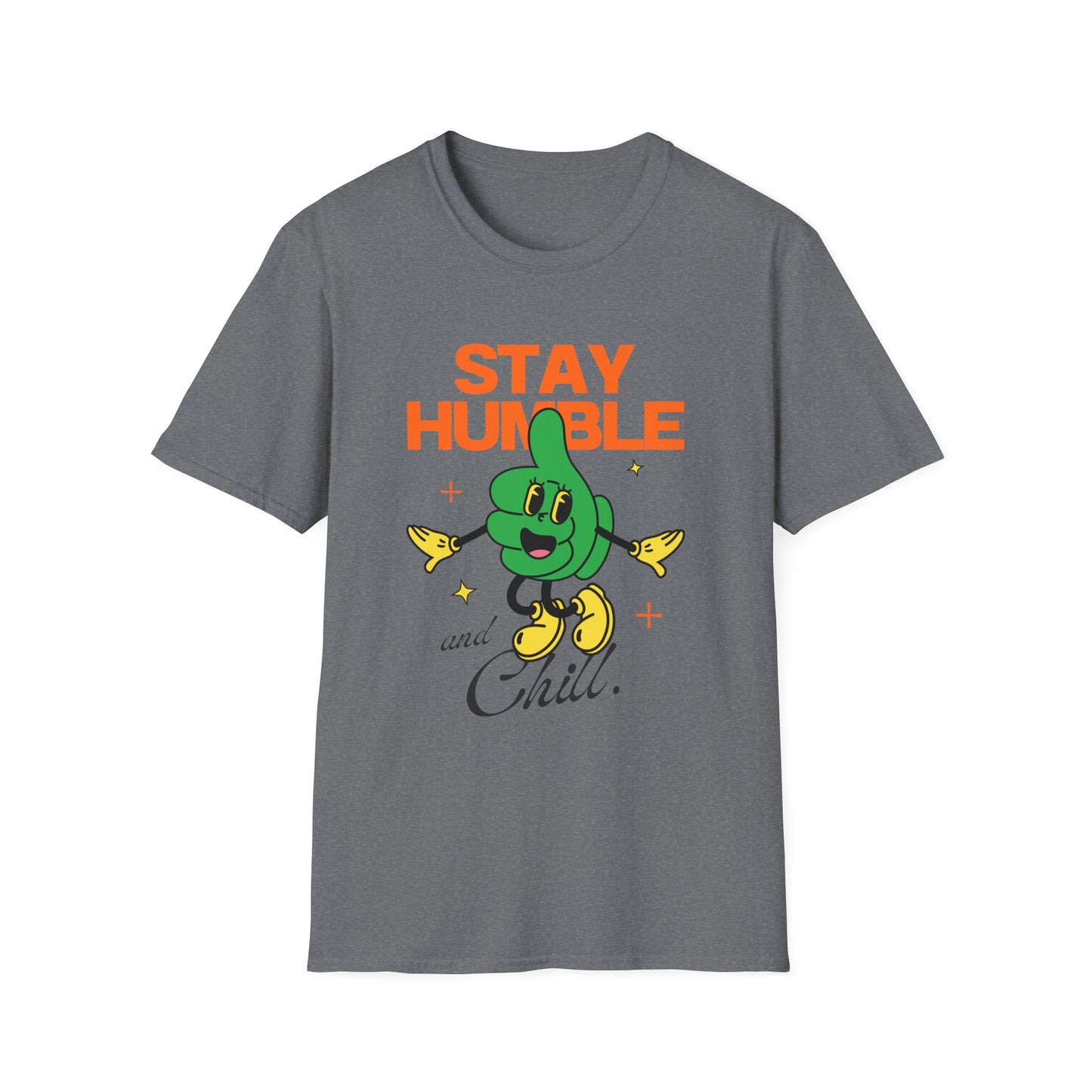 Stay Humble and Chill T-Shirt – Retro-Inspired Positive Vibes Graphic Tee with Vintage Aesthetic