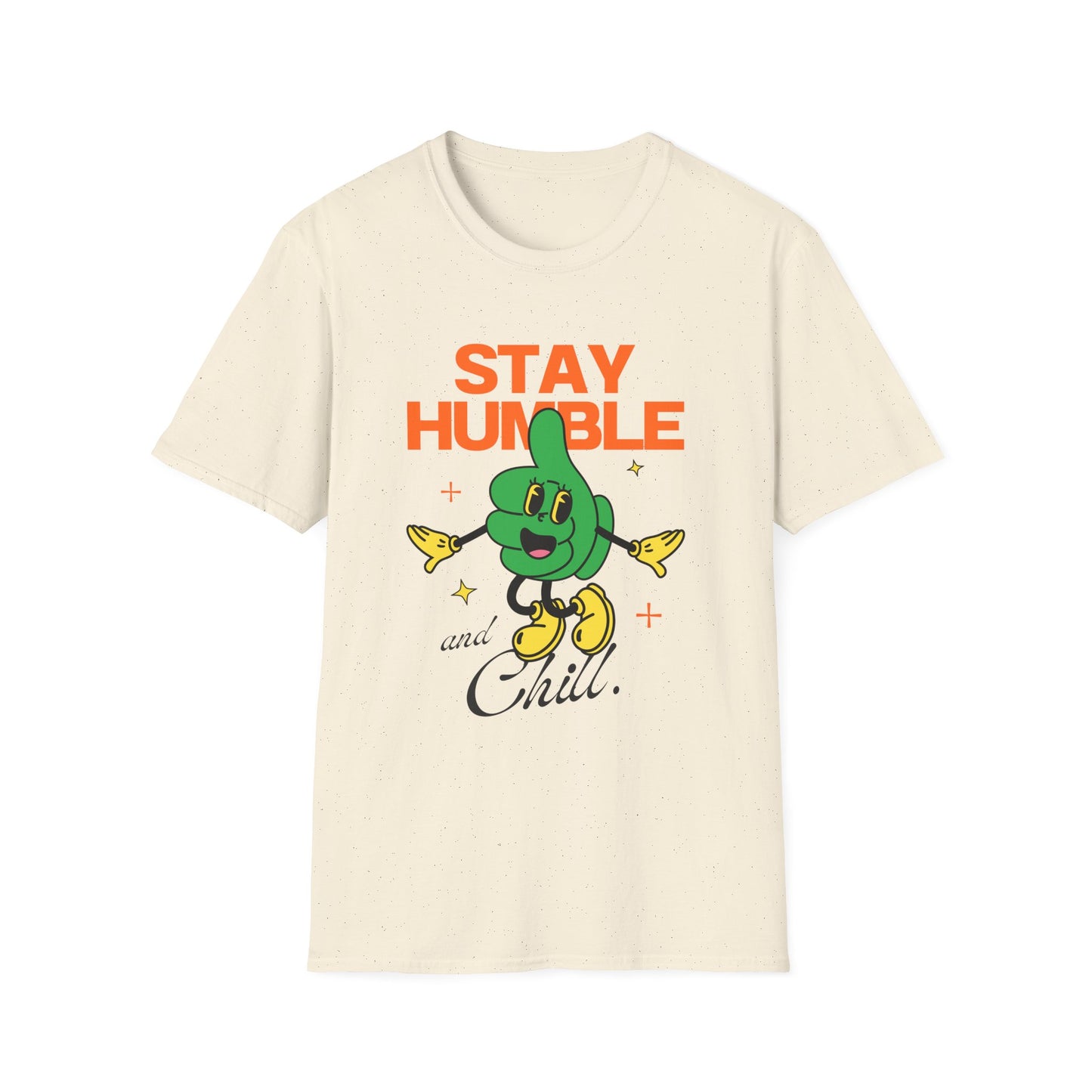 Stay Humble and Chill T-Shirt – Retro-Inspired Positive Vibes Graphic Tee with Vintage Aesthetic