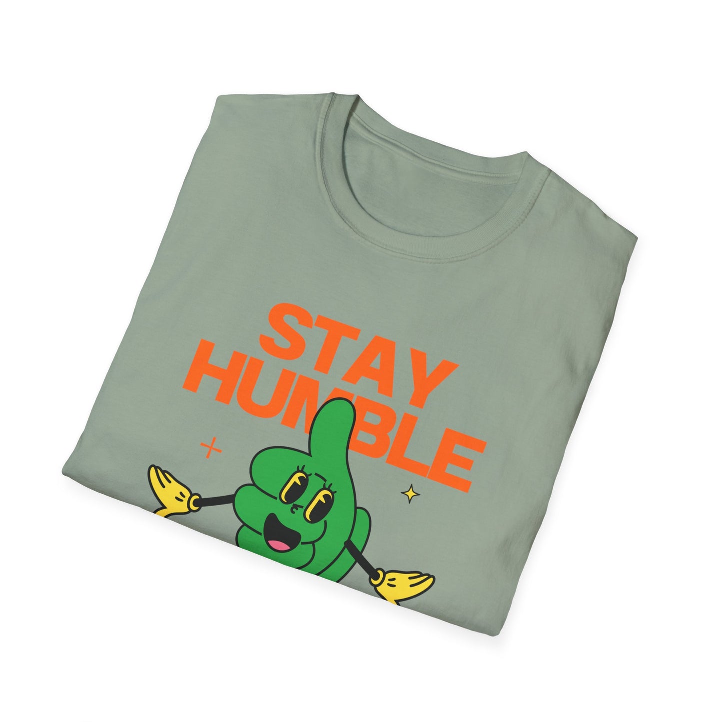 Stay Humble and Chill T-Shirt – Retro-Inspired Positive Vibes Graphic Tee with Vintage Aesthetic