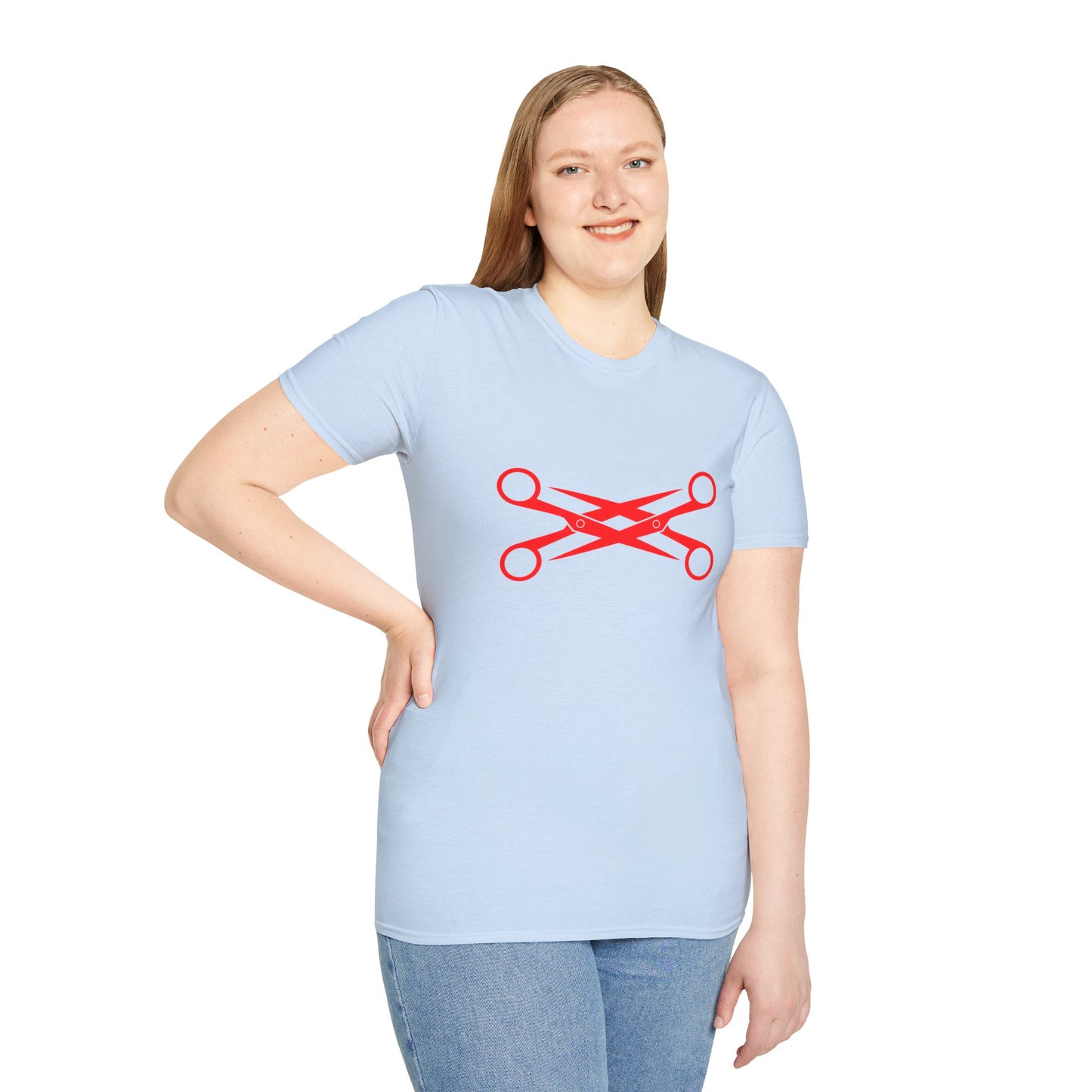 Lesbian Scissors T-Shirt – Bold Graphic Tee Featuring Combined Scissors Symbol for LGBTQ+ Pride