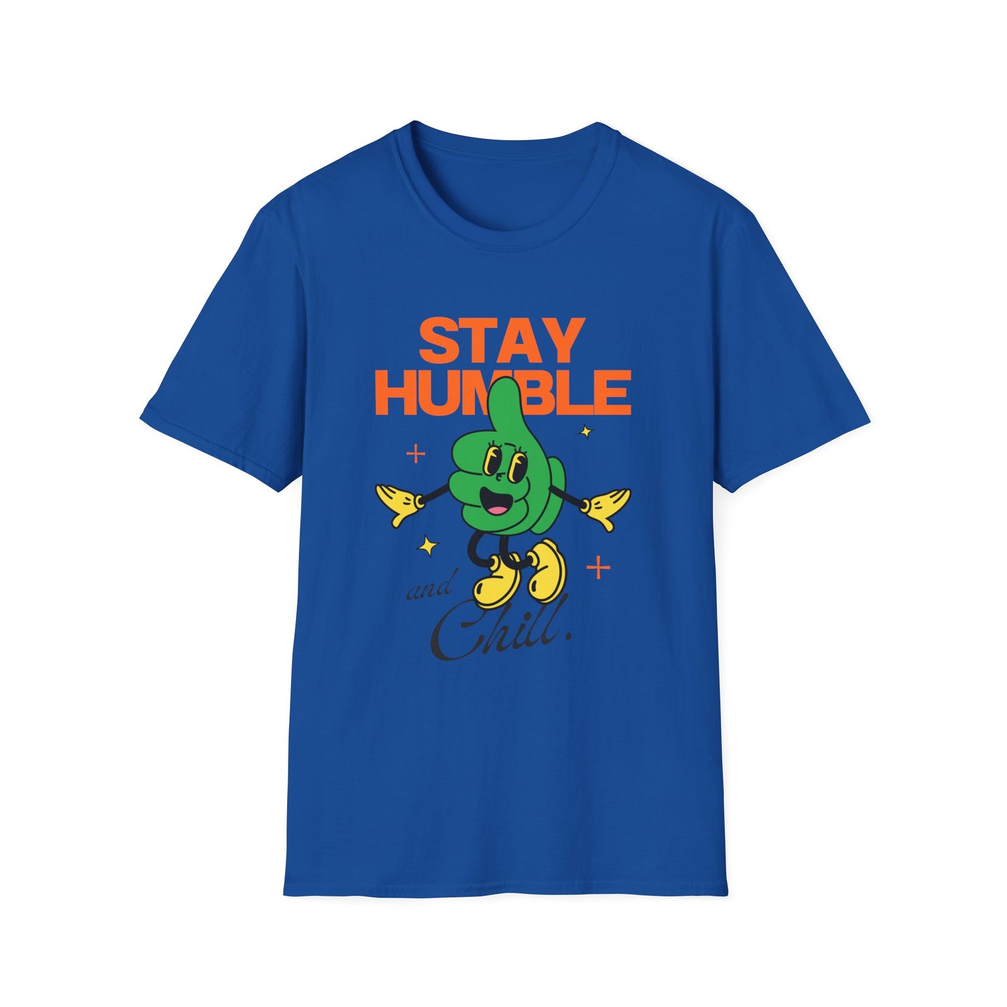Stay Humble and Chill T-Shirt – Retro-Inspired Positive Vibes Graphic Tee with Vintage Aesthetic