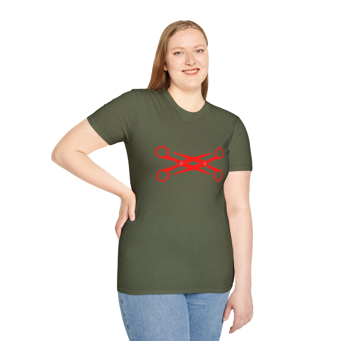 Lesbian Scissors T-Shirt – Bold Graphic Tee Featuring Combined Scissors Symbol for LGBTQ+ Pride