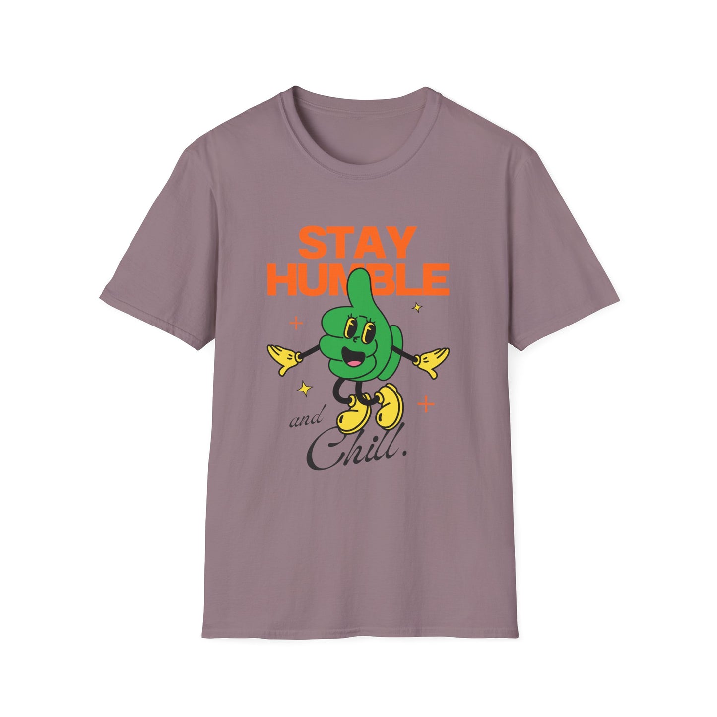 Stay Humble and Chill T-Shirt – Retro-Inspired Positive Vibes Graphic Tee with Vintage Aesthetic