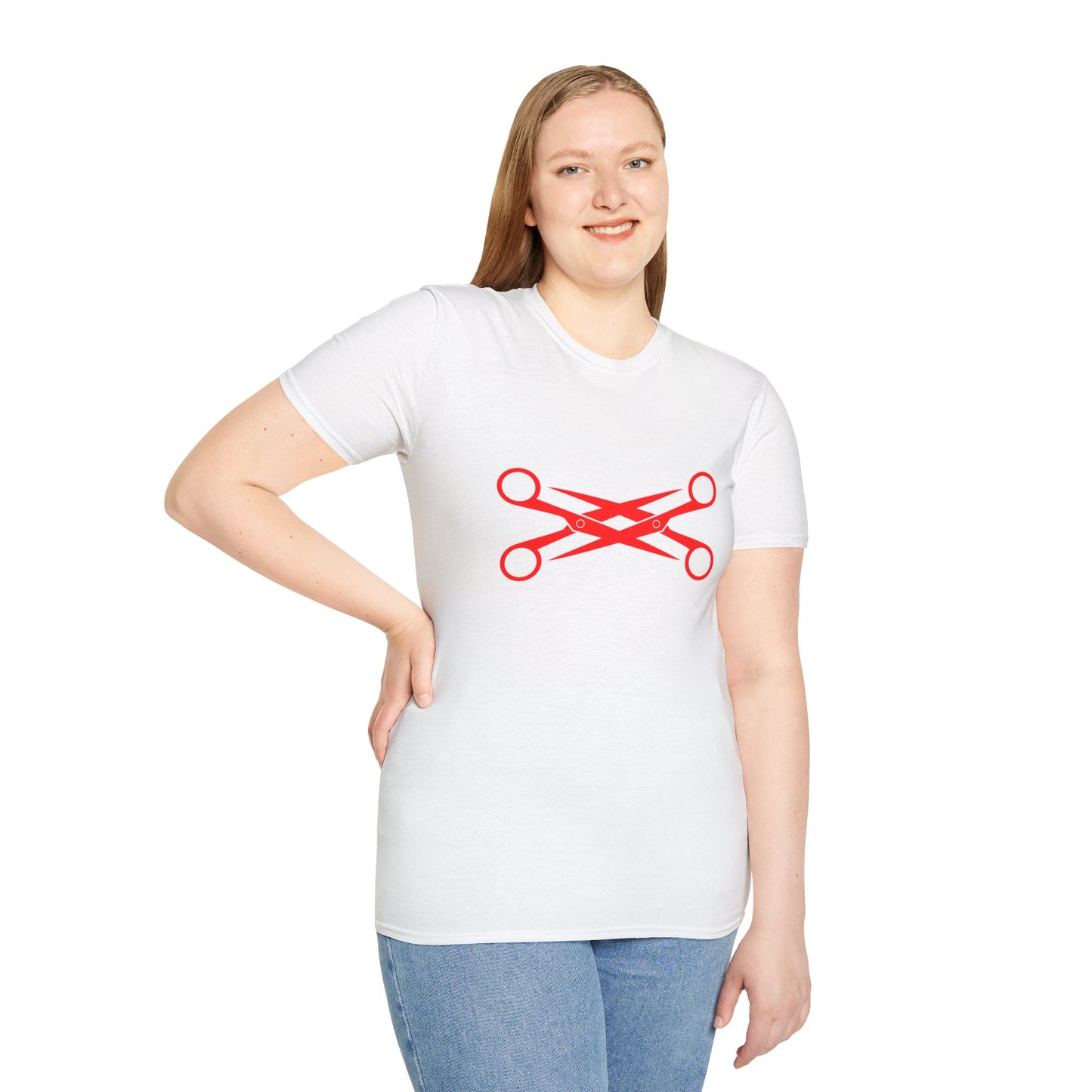 Lesbian Scissors T-Shirt – Bold Graphic Tee Featuring Combined Scissors Symbol for LGBTQ+ Pride