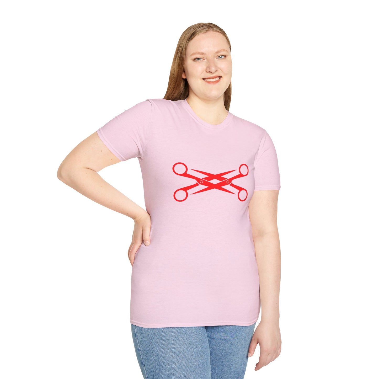 Lesbian Scissors T-Shirt – Bold Graphic Tee Featuring Combined Scissors Symbol for LGBTQ+ Pride
