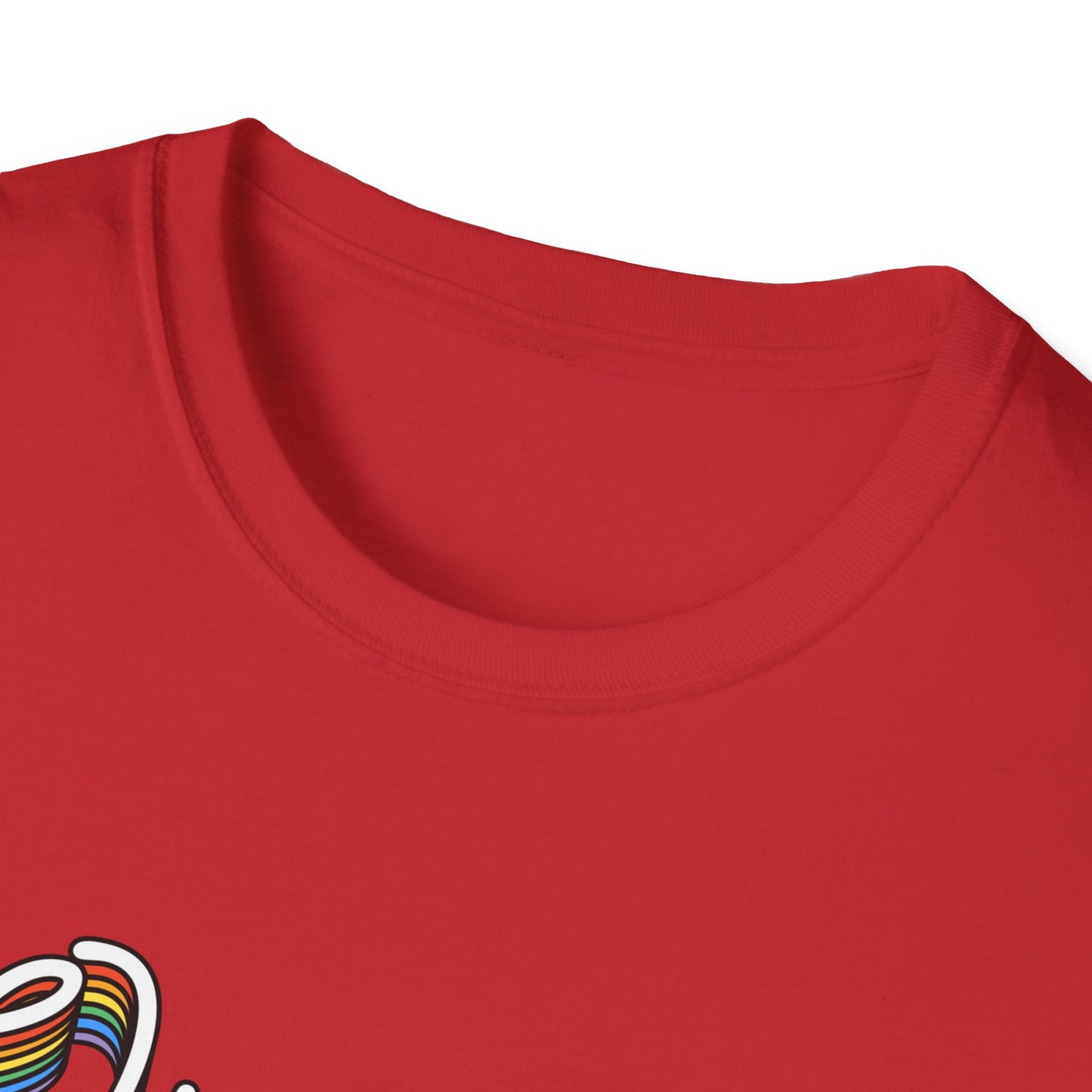 Queer and Proud T-Shirt – Rainbow Uplifted LGBTQ+ Pride Graphic Tee with Bold Inclusive Design