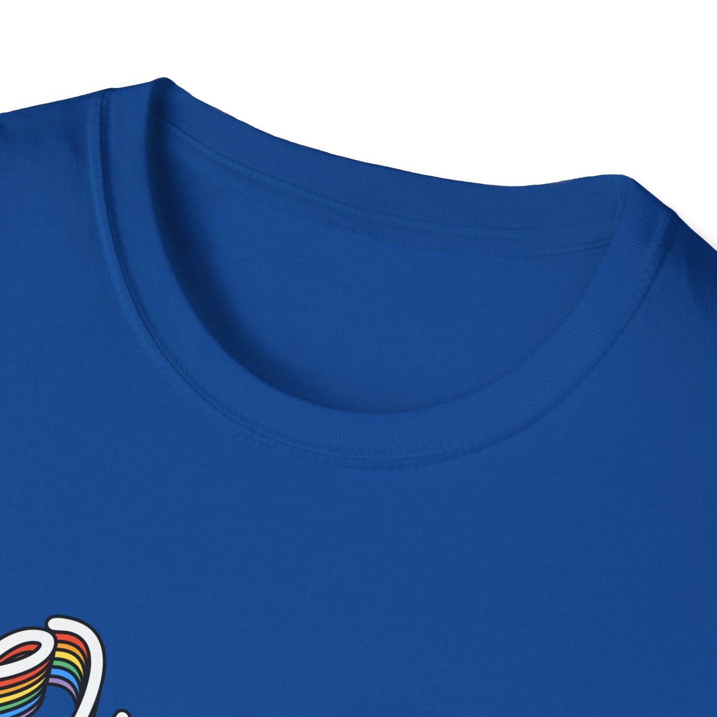 Queer and Proud T-Shirt – Rainbow Uplifted LGBTQ+ Pride Graphic Tee with Bold Inclusive Design