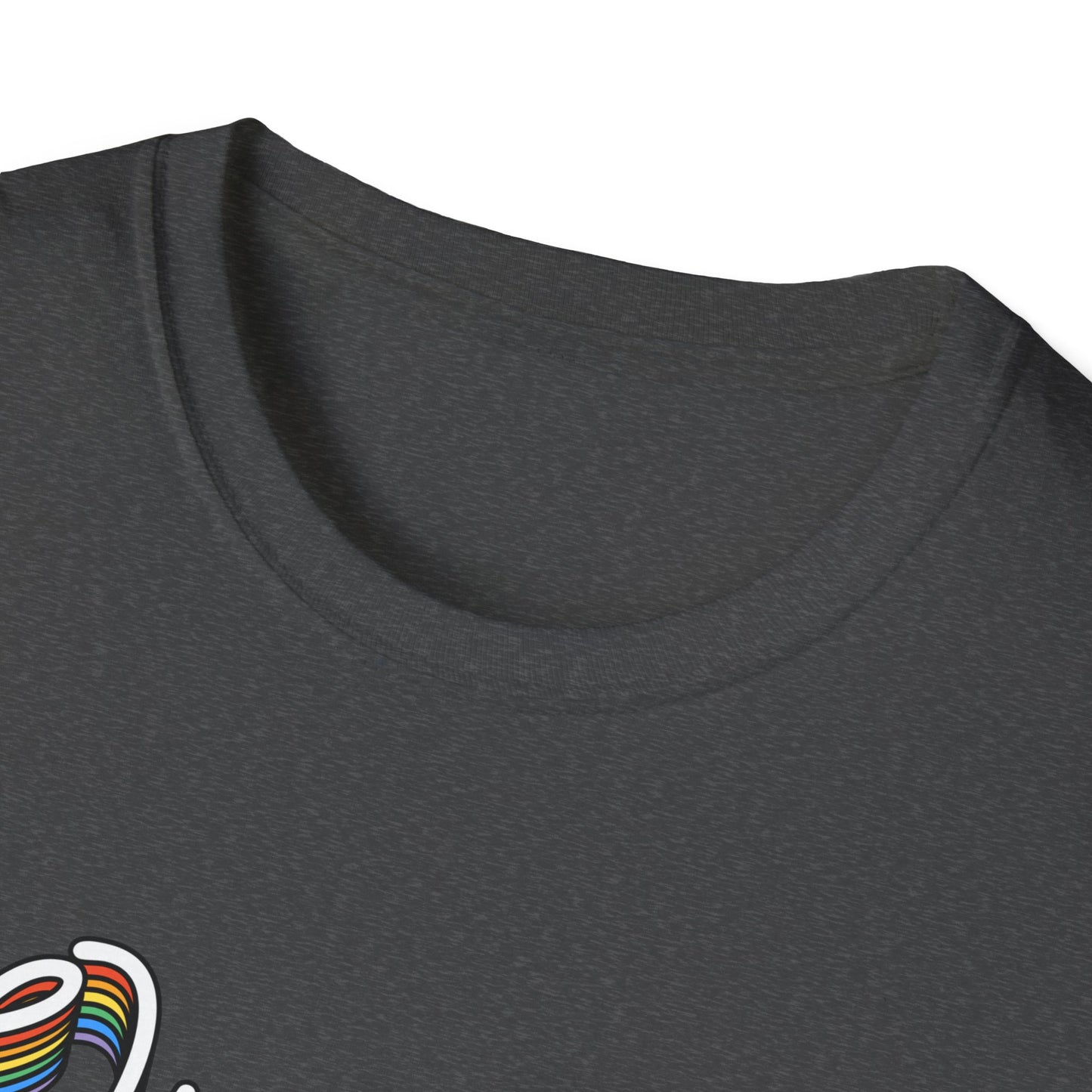 Queer and Proud T-Shirt – Rainbow Uplifted LGBTQ+ Pride Graphic Tee with Bold Inclusive Design