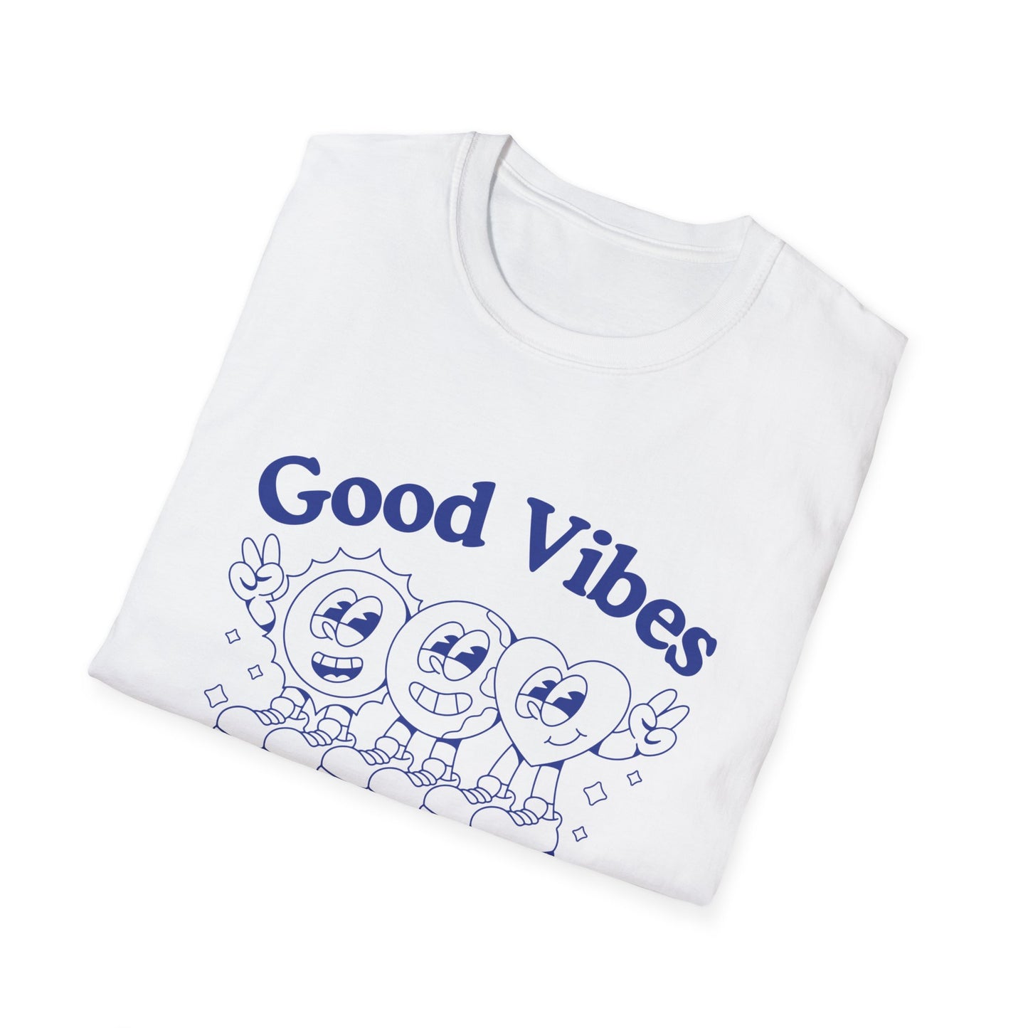 Good Vibes Worldwide T-Shirt – Retro Global Positivity Graphic Tee with Vintage Travel-Inspired Design