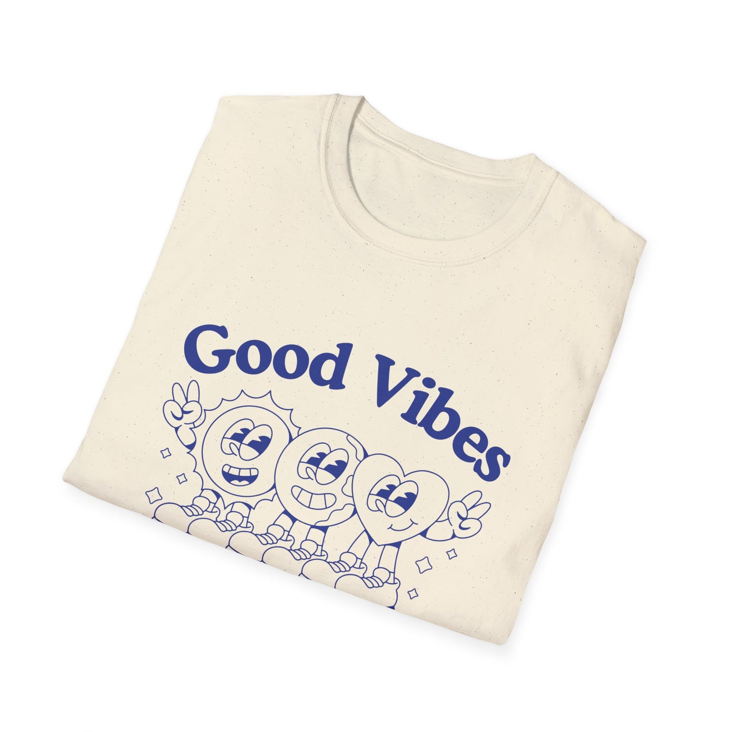Good Vibes Worldwide T-Shirt – Retro Global Positivity Graphic Tee with Vintage Travel-Inspired Design