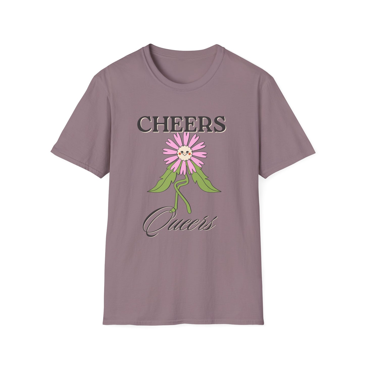 Cheers Queers T-Shirt – Retro LGBTQ+ Pride Graphic Tee with Bold Vintage-Inspired Celebration Design