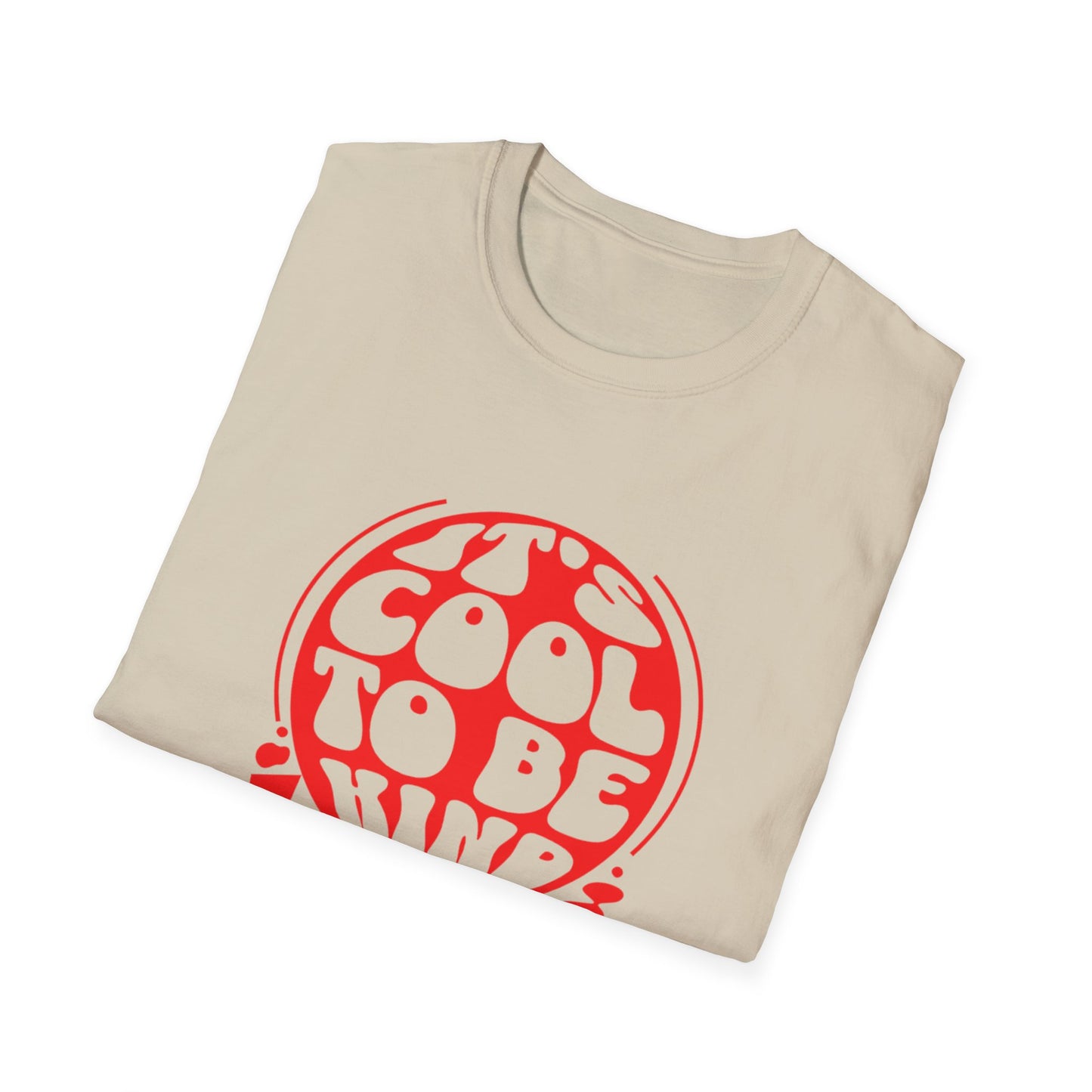 It’s Cool to Be Kind T-Shirt – Red Retro Kindness Graphic Tee with Vintage-Inspired Positive Message
