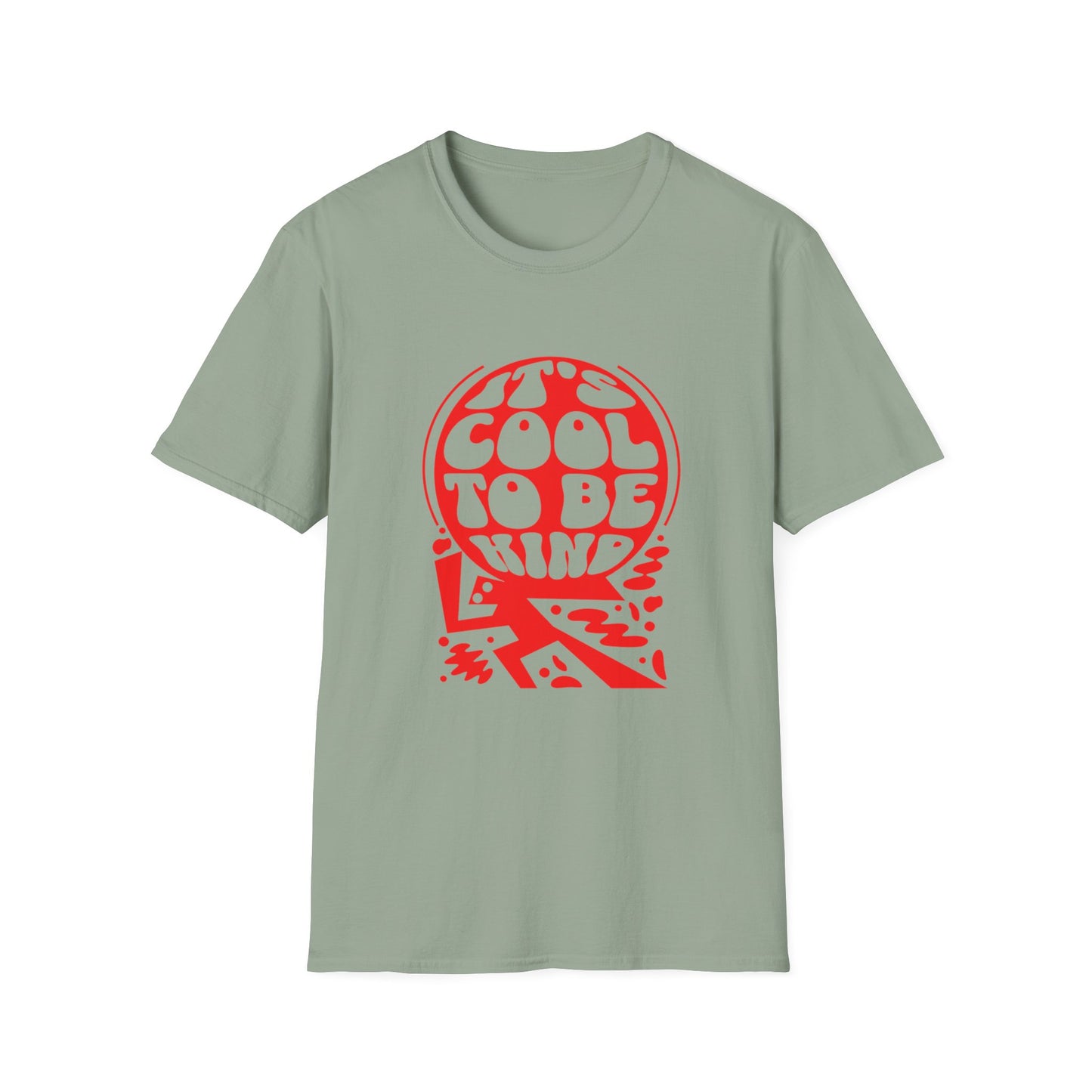 It’s Cool to Be Kind T-Shirt – Red Retro Kindness Graphic Tee with Vintage-Inspired Positive Message