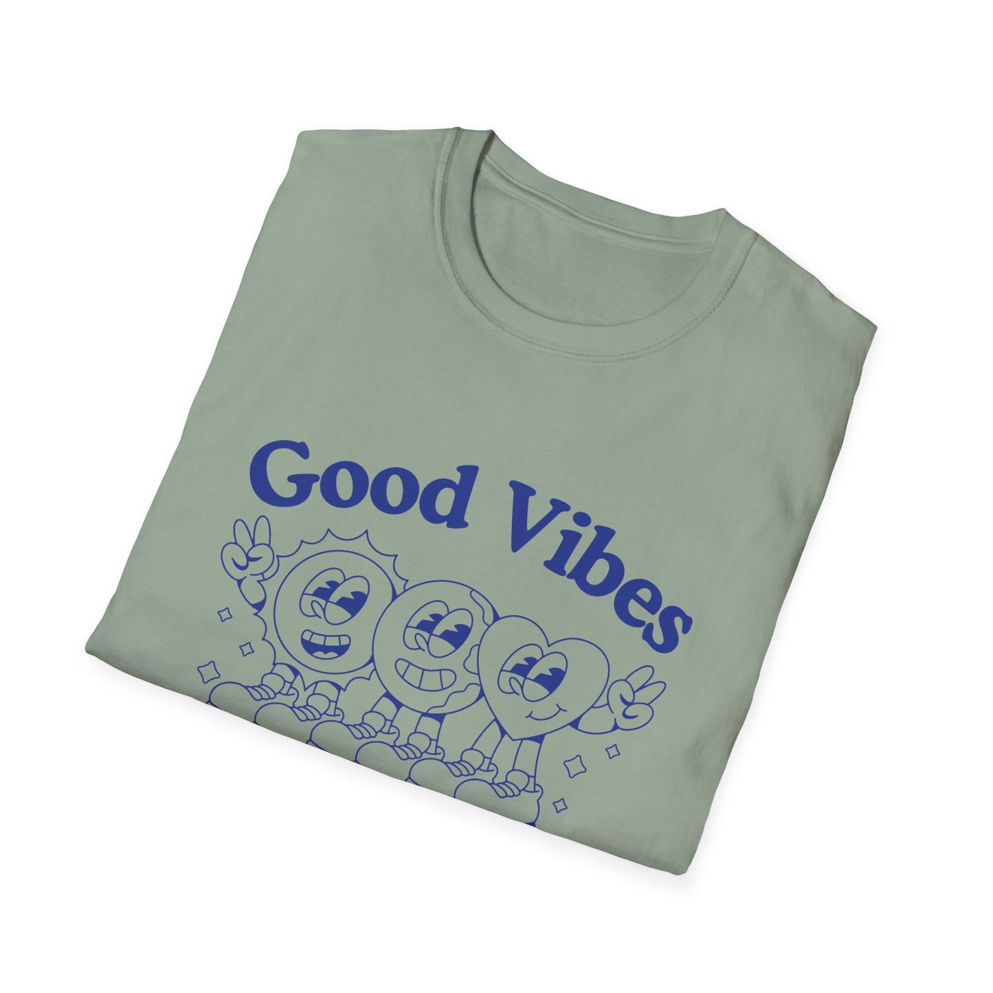Good Vibes Worldwide T-Shirt – Retro Global Positivity Graphic Tee with Vintage Travel-Inspired Design
