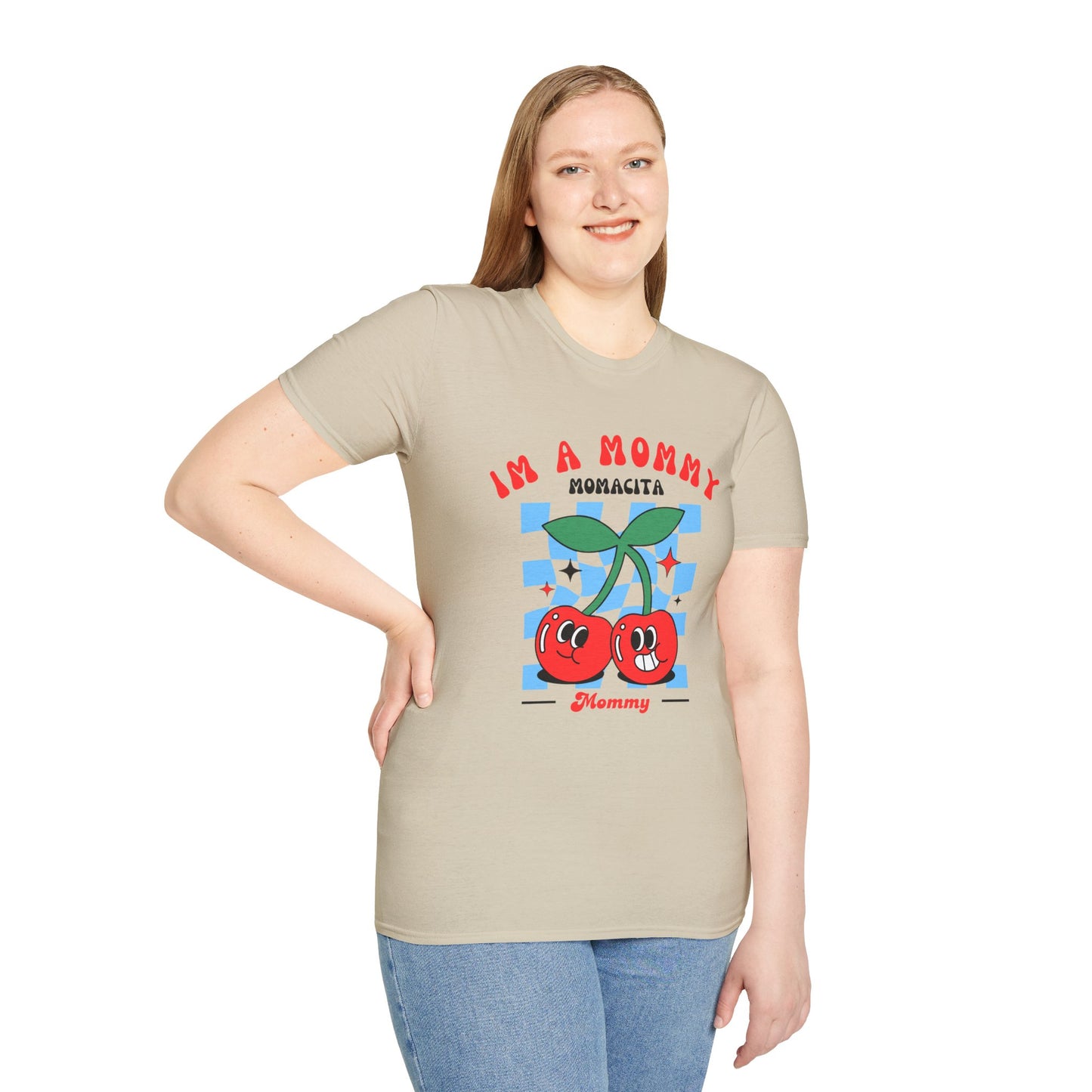 I’m a Mommy, Mamacita T-Shirt – Cherry Retro Love Island-Inspired Tee for Hot Moms & Reality TV Fans