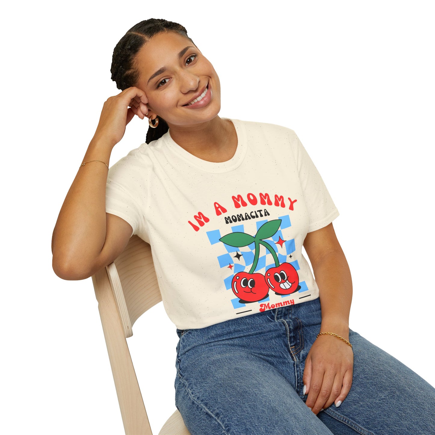 I’m a Mommy, Mamacita T-Shirt – Cherry Retro Love Island-Inspired Tee for Hot Moms & Reality TV Fans