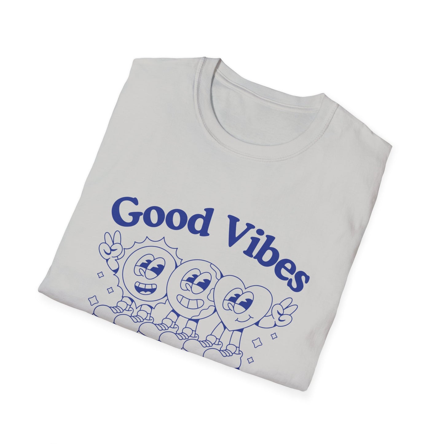 Good Vibes Worldwide T-Shirt – Retro Global Positivity Graphic Tee with Vintage Travel-Inspired Design