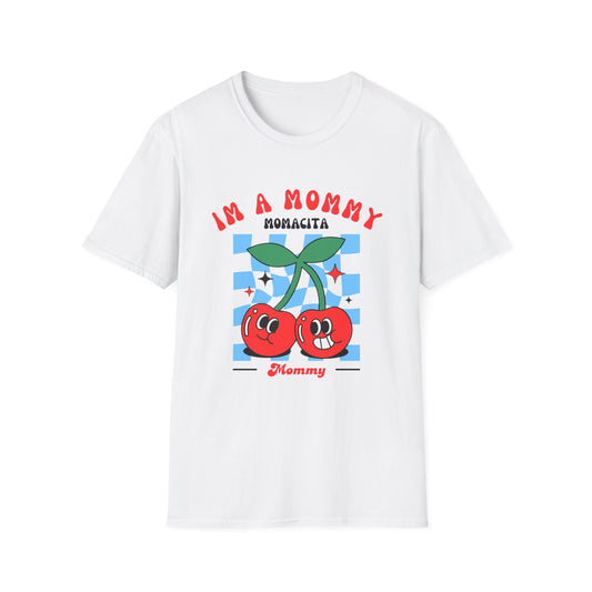 I’m a Mommy, Mamacita T-Shirt – Cherry Retro Love Island-Inspired Tee for Hot Moms & Reality TV Fans