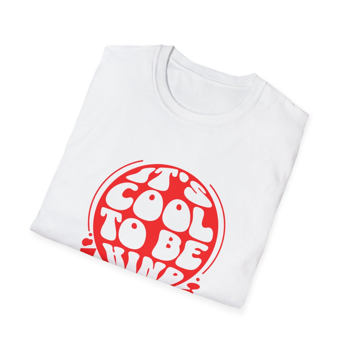 It’s Cool to Be Kind T-Shirt – Red Retro Kindness Graphic Tee with Vintage-Inspired Positive Message