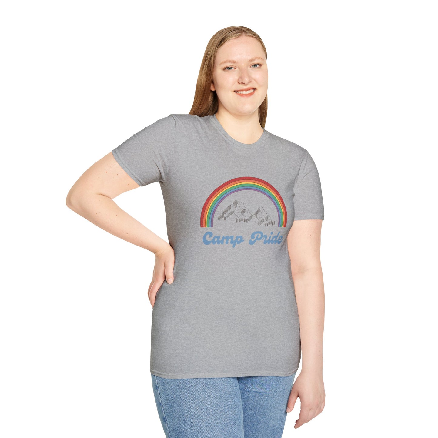 Camp Pride T-Shirt – Retro LGBTQ+ Graphic Tee with Bold Vintage-Inspired Queer Aesthetic