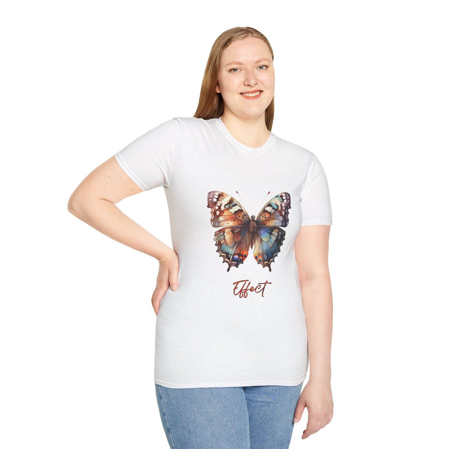 Butterfly Effect T-Shirt – Minimalist Graphic Tee with Coordinates & Symbolic Design of Change and Connection
