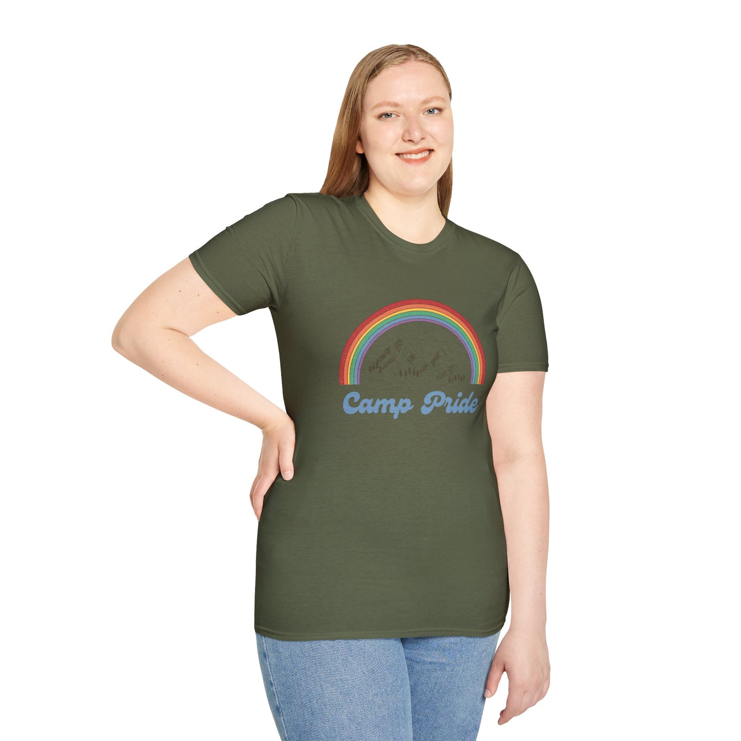 Camp Pride T-Shirt – Retro LGBTQ+ Graphic Tee with Bold Vintage-Inspired Queer Aesthetic