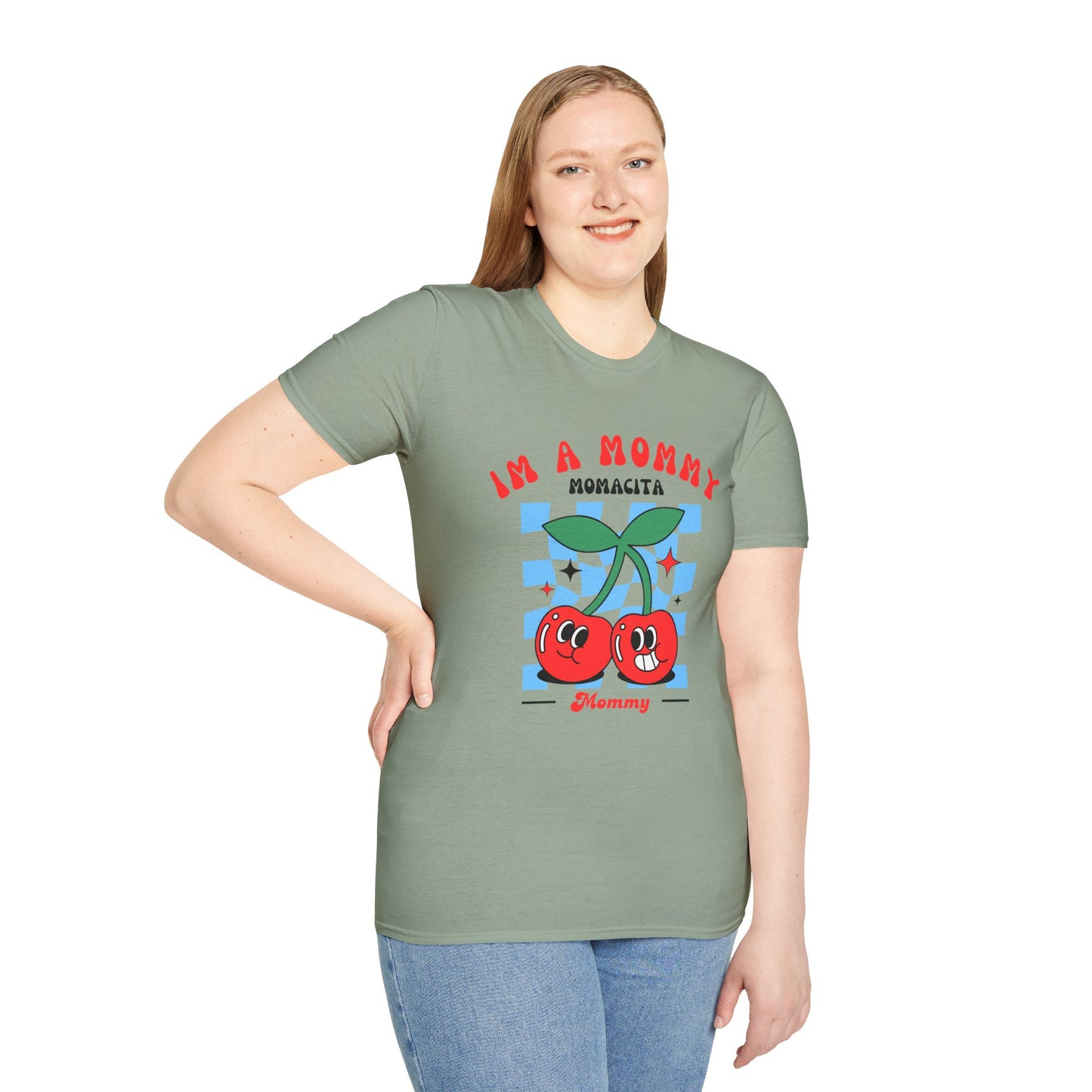 I’m a Mommy, Mamacita T-Shirt – Cherry Retro Love Island-Inspired Tee for Hot Moms & Reality TV Fans