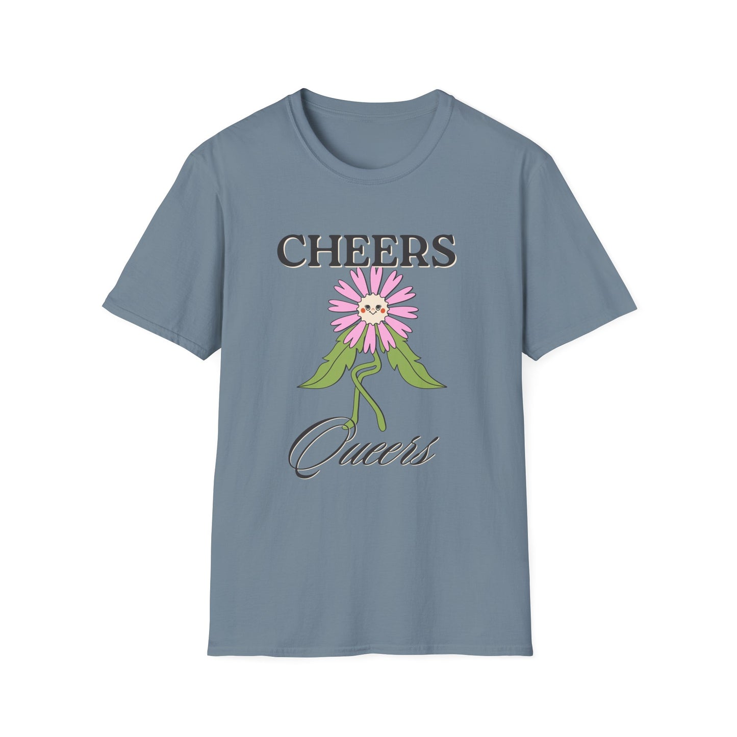 Cheers Queers T-Shirt – Retro LGBTQ+ Pride Graphic Tee with Bold Vintage-Inspired Celebration Design