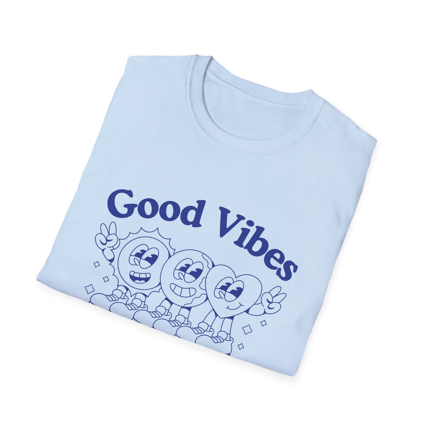 Good Vibes Worldwide T-Shirt – Retro Global Positivity Graphic Tee with Vintage Travel-Inspired Design