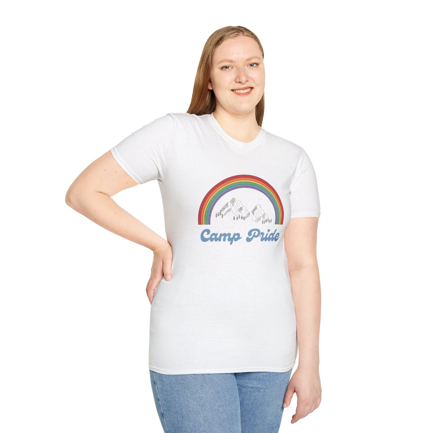 Camp Pride T-Shirt – Retro LGBTQ+ Graphic Tee with Bold Vintage-Inspired Queer Aesthetic