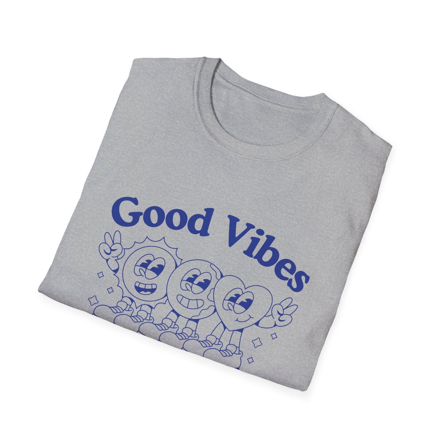 Good Vibes Worldwide T-Shirt – Retro Global Positivity Graphic Tee with Vintage Travel-Inspired Design