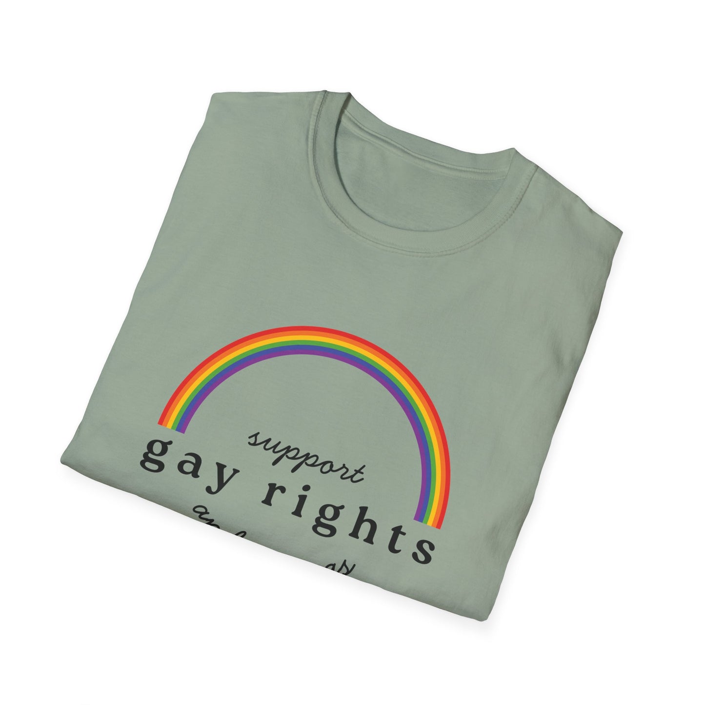 I Support Gay Rights and Wrongs T-Shirt – Rainbow LGBTQ+ Graphic Tee with Bold Inclusive & Humorous Pride Design