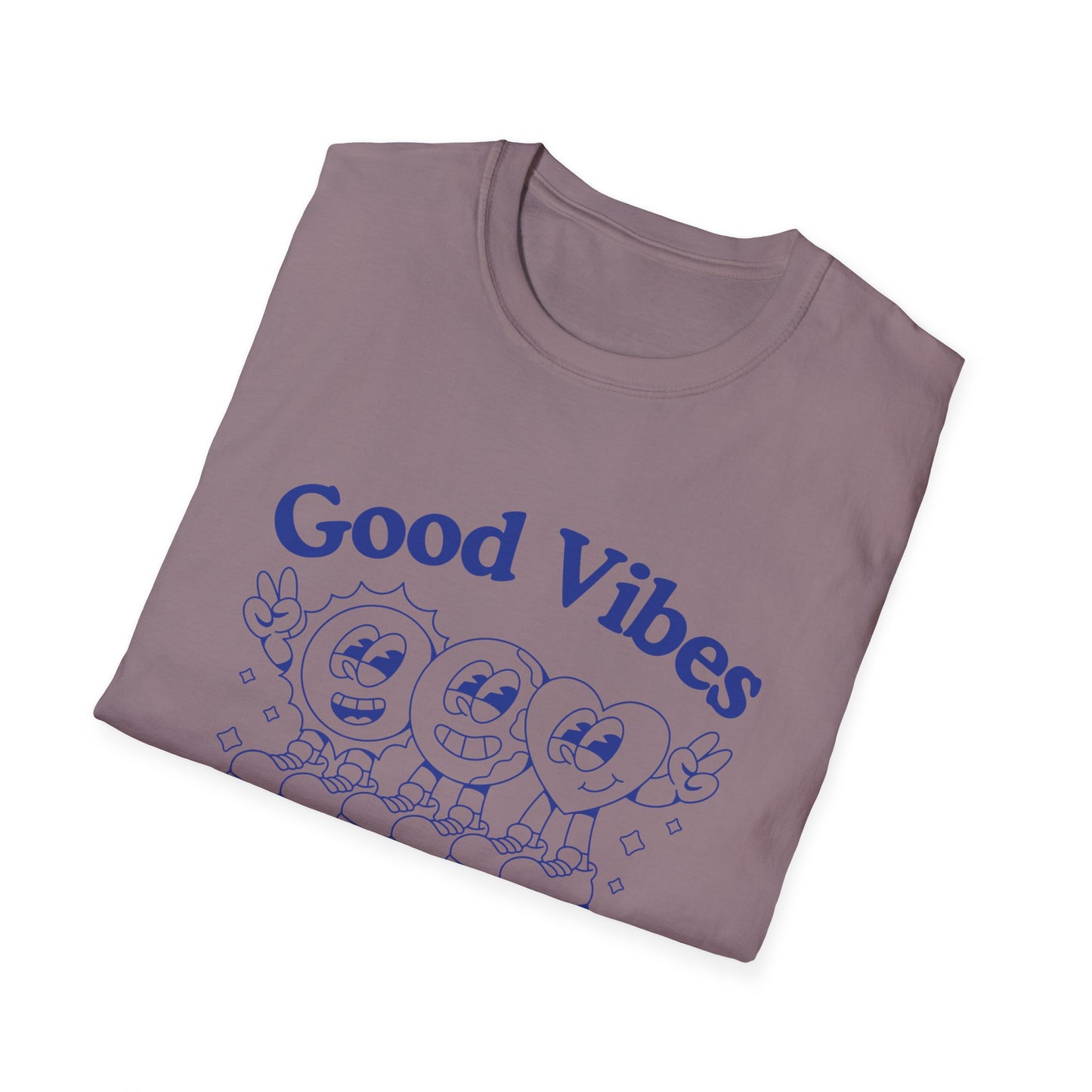 Good Vibes Worldwide T-Shirt – Retro Global Positivity Graphic Tee with Vintage Travel-Inspired Design