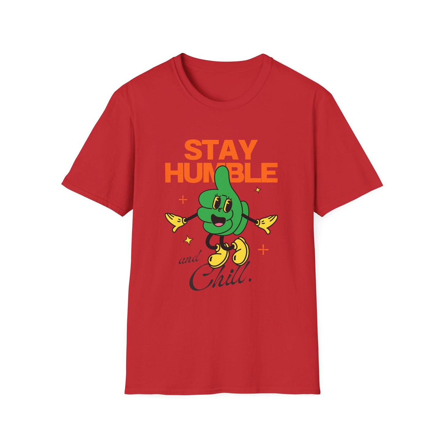 Stay Humble and Chill T-Shirt – Retro-Inspired Positive Vibes Graphic Tee with Vintage Aesthetic