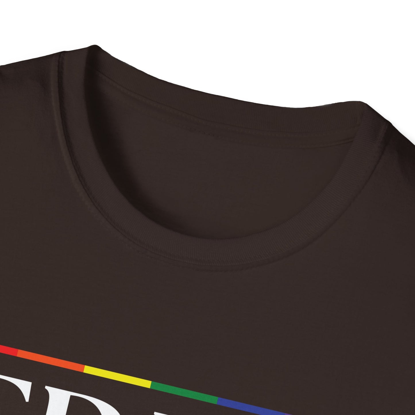 Free Hugs T-Shirt – Rainbow LGBTQ+ Pride Graphic Tee with Wholesome Inclusive Message