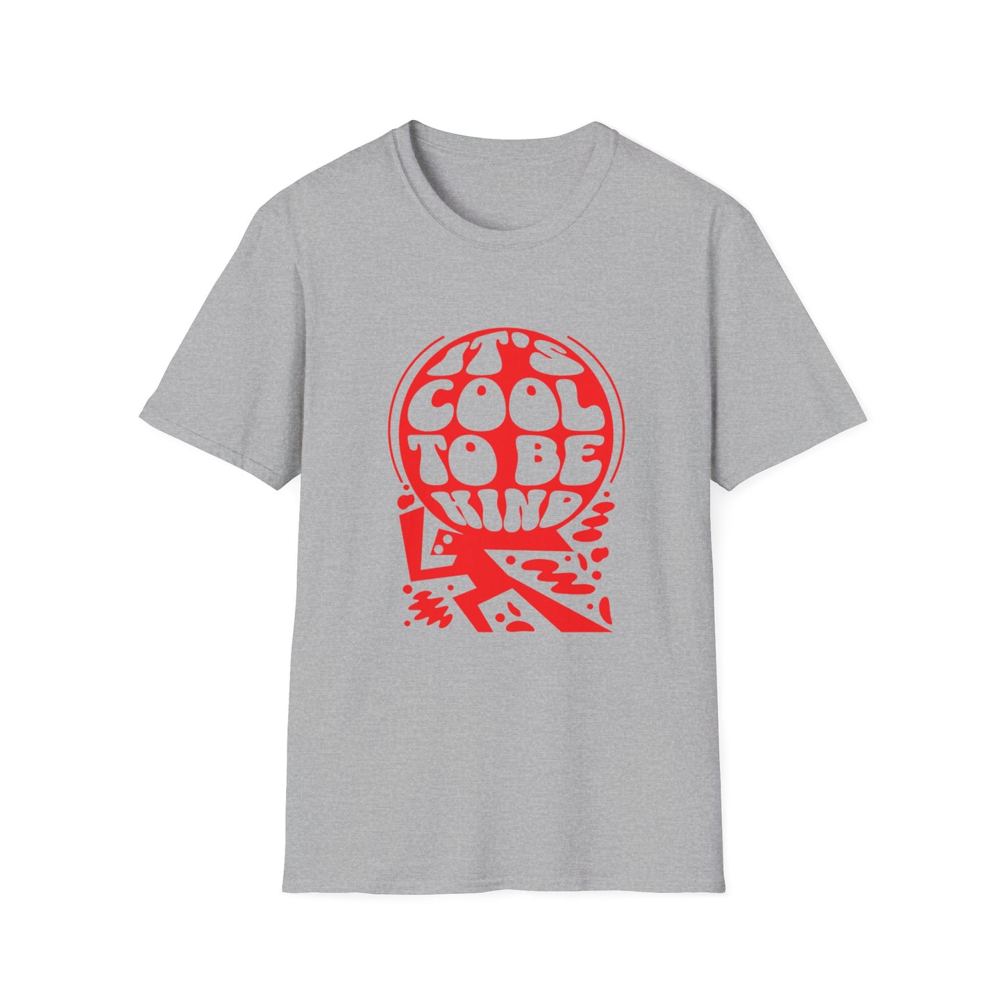 It’s Cool to Be Kind T-Shirt – Red Retro Kindness Graphic Tee with Vintage-Inspired Positive Message