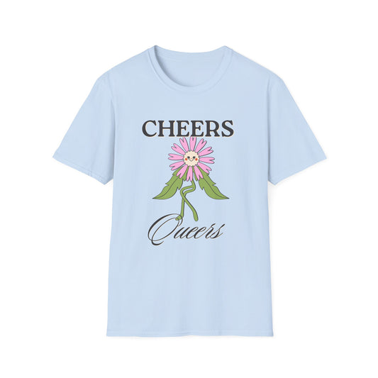Cheers Queers T-Shirt – Retro LGBTQ+ Pride Graphic Tee with Bold Vintage-Inspired Celebration Design