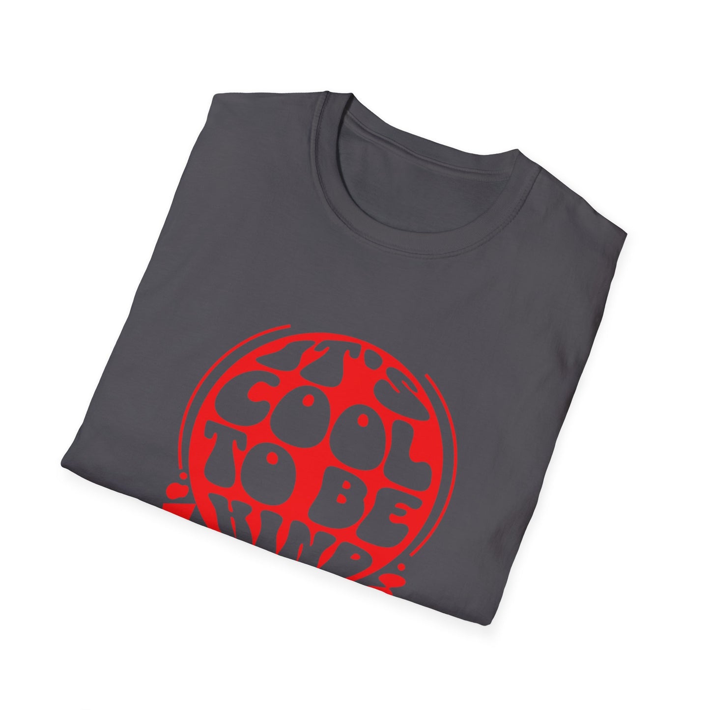 It’s Cool to Be Kind T-Shirt – Red Retro Kindness Graphic Tee with Vintage-Inspired Positive Message