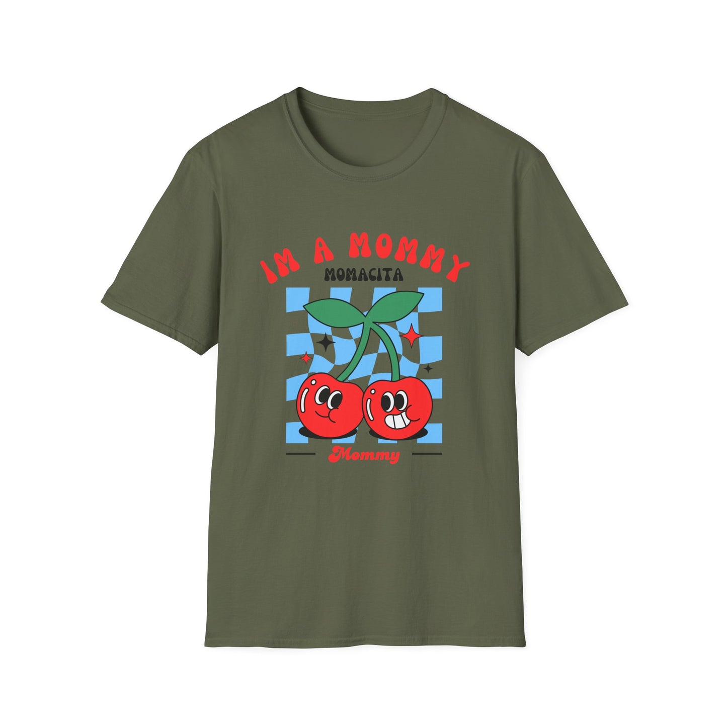 I’m a Mommy, Mamacita T-Shirt – Cherry Retro Love Island-Inspired Tee for Hot Moms & Reality TV Fans