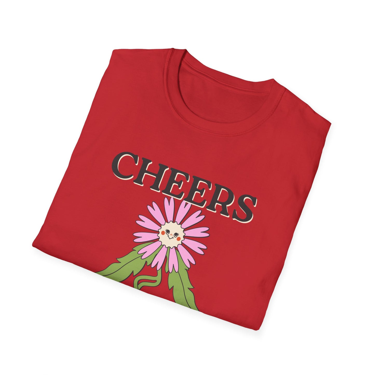 Cheers Queers T-Shirt – Retro LGBTQ+ Pride Graphic Tee with Bold Vintage-Inspired Celebration Design