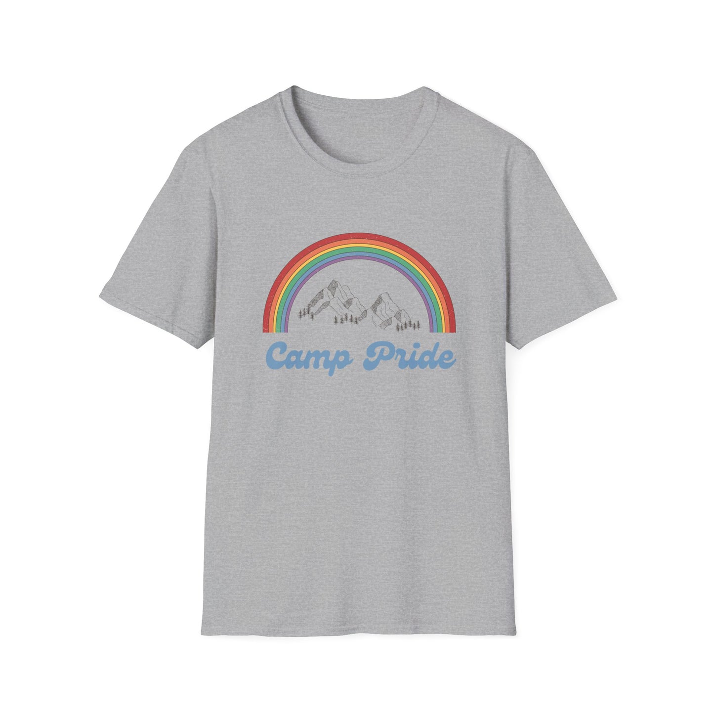 Camp Pride T-Shirt – Retro LGBTQ+ Graphic Tee with Bold Vintage-Inspired Queer Aesthetic