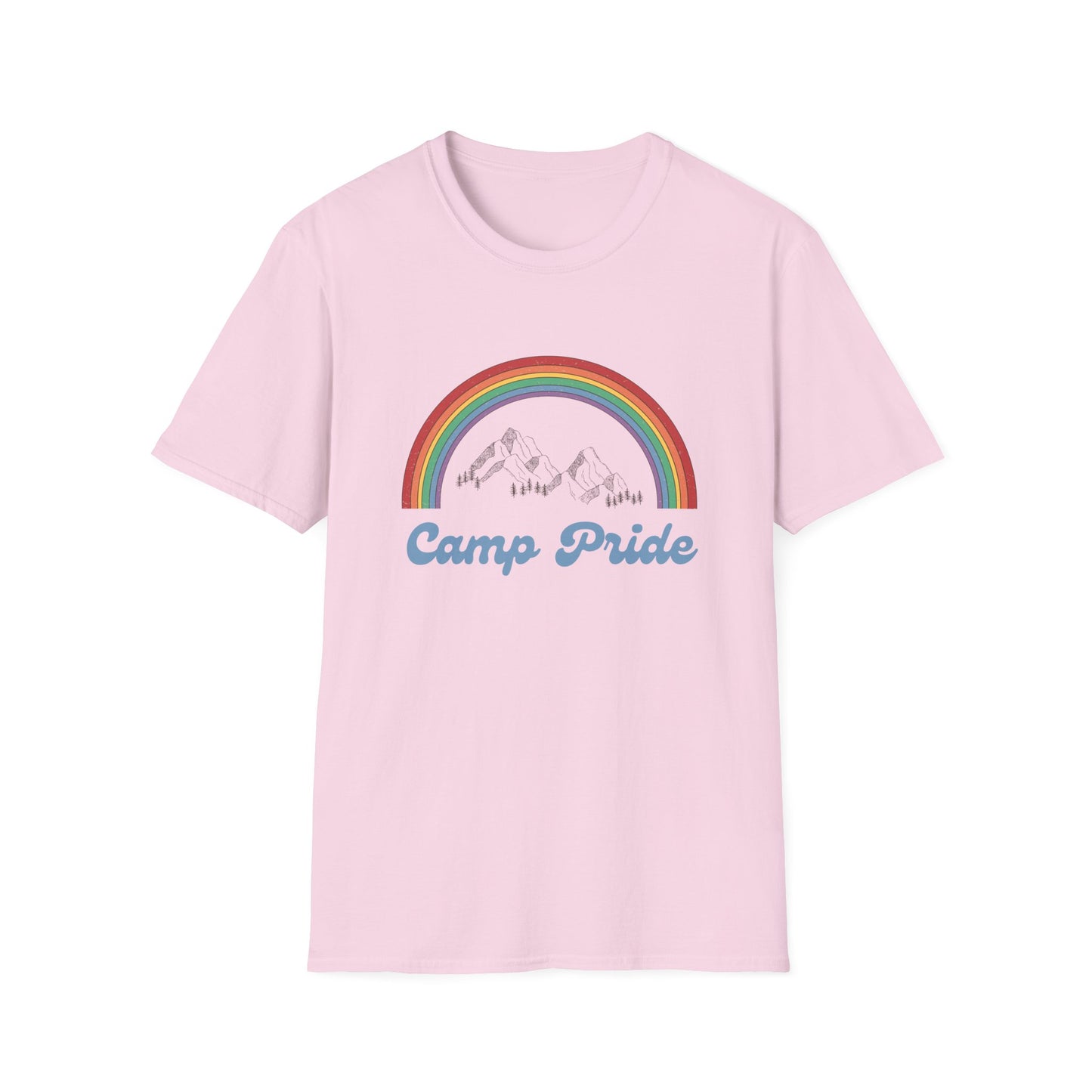Camp Pride T-Shirt – Retro LGBTQ+ Graphic Tee with Bold Vintage-Inspired Queer Aesthetic