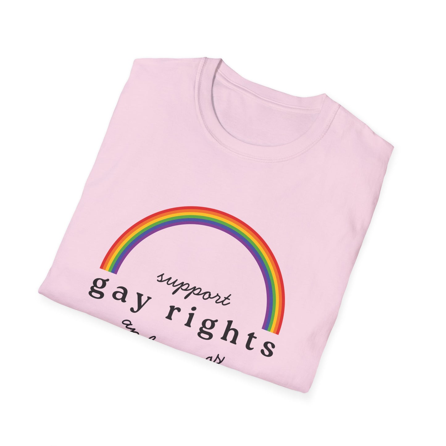 I Support Gay Rights and Wrongs T-Shirt – Rainbow LGBTQ+ Graphic Tee with Bold Inclusive & Humorous Pride Design