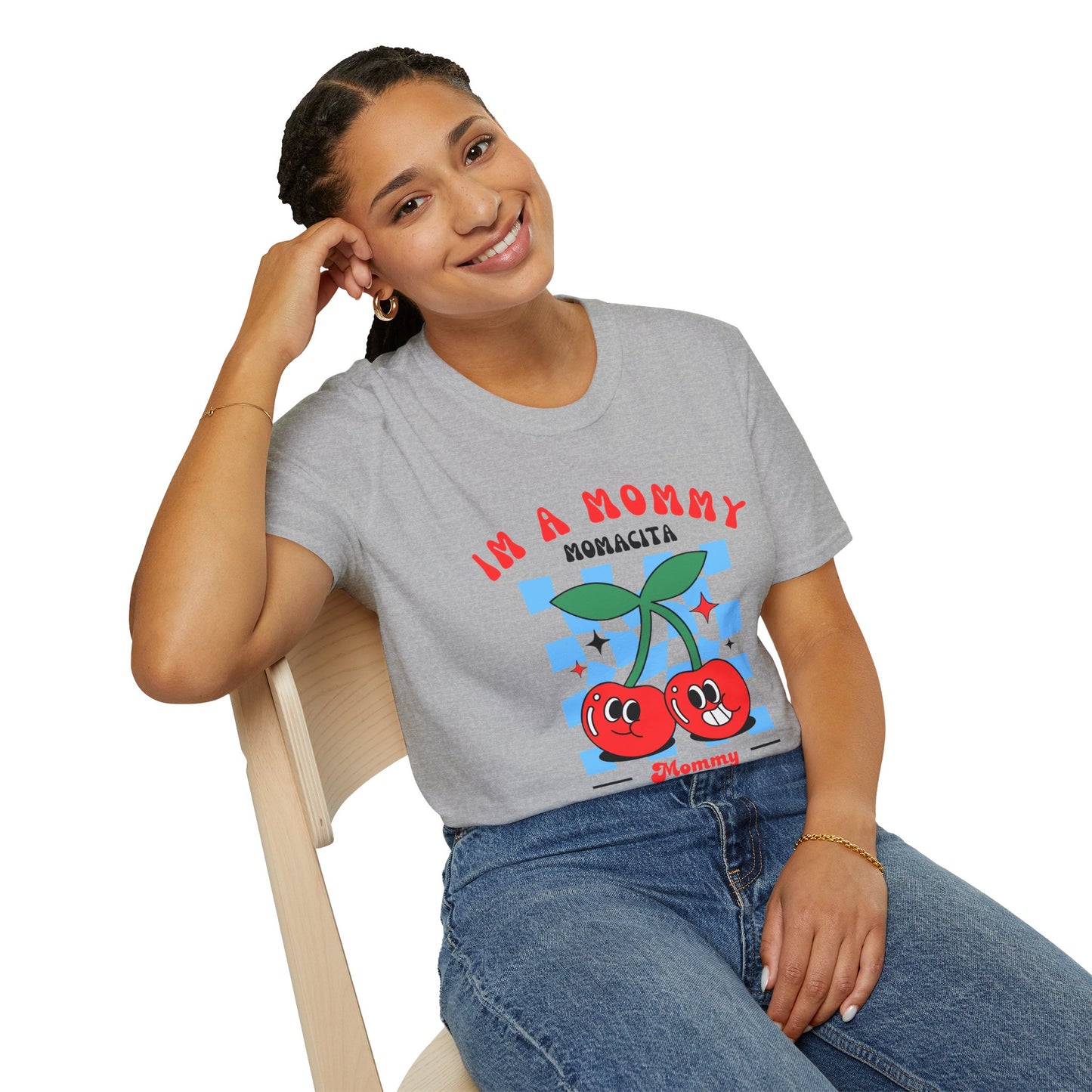 I’m a Mommy, Mamacita T-Shirt – Cherry Retro Love Island-Inspired Tee for Hot Moms & Reality TV Fans