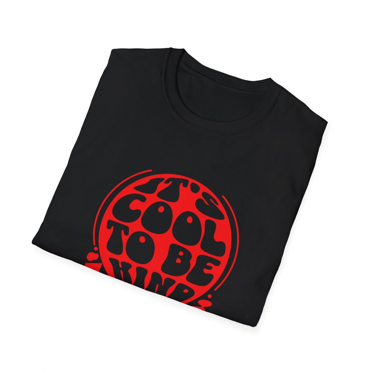 It’s Cool to Be Kind T-Shirt – Red Retro Kindness Graphic Tee with Vintage-Inspired Positive Message
