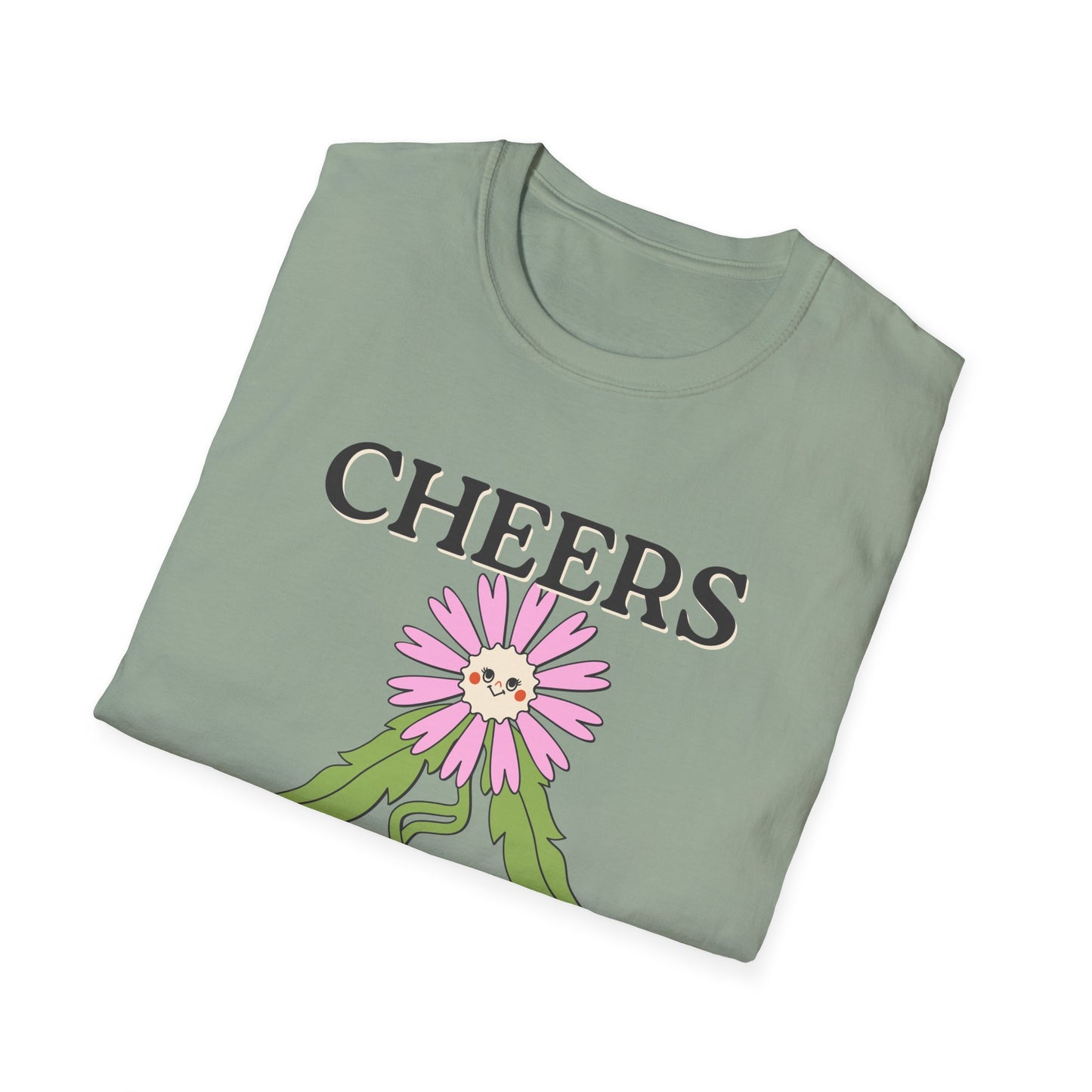 Cheers Queers T-Shirt – Retro LGBTQ+ Pride Graphic Tee with Bold Vintage-Inspired Celebration Design