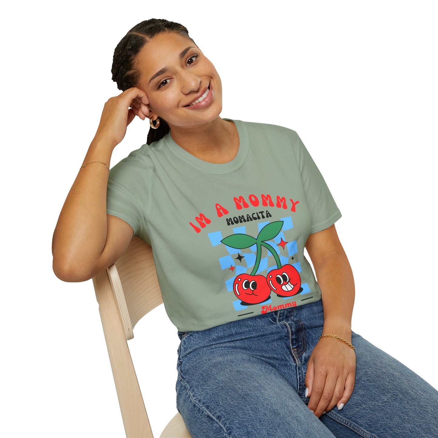 I’m a Mommy, Mamacita T-Shirt – Cherry Retro Love Island-Inspired Tee for Hot Moms & Reality TV Fans