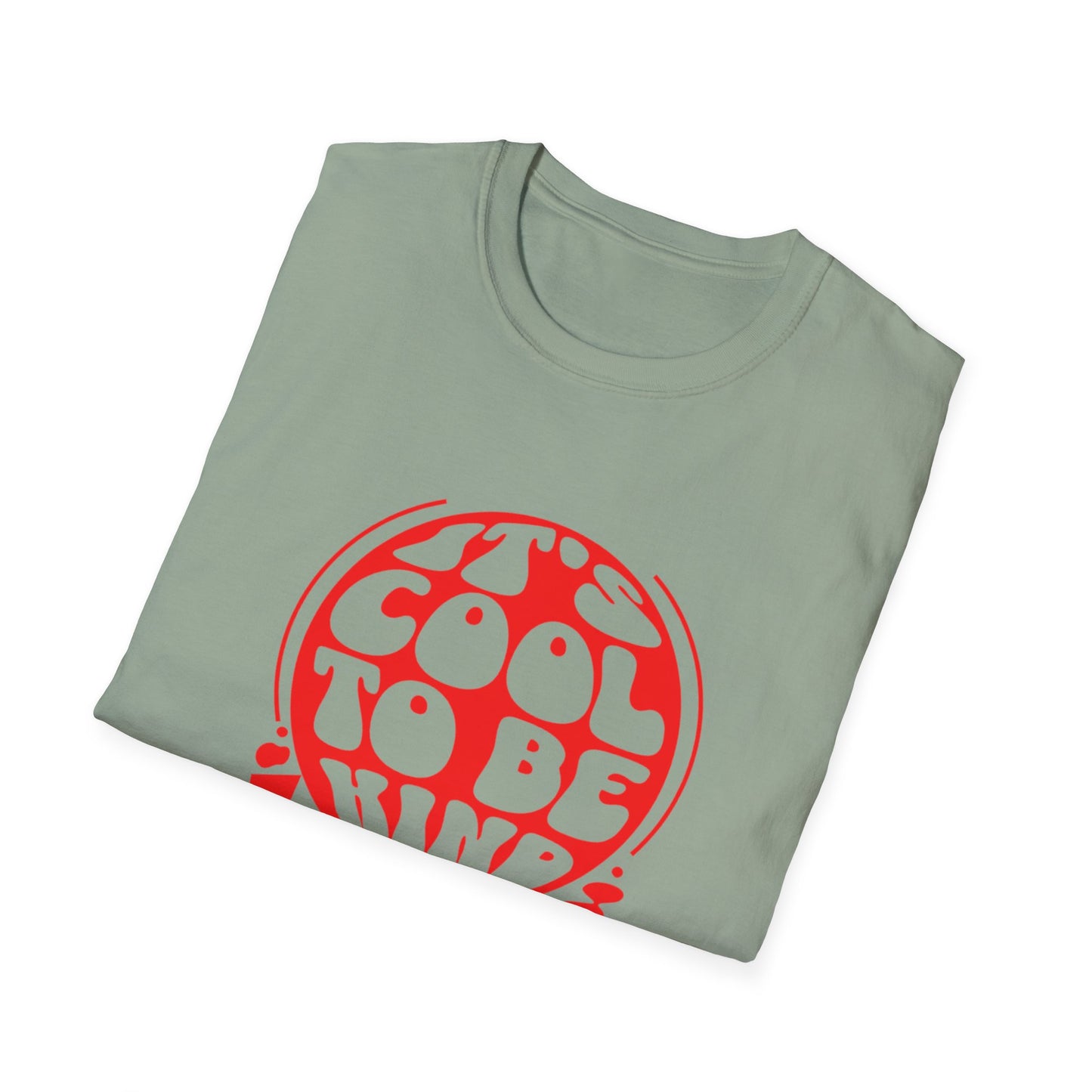 It’s Cool to Be Kind T-Shirt – Red Retro Kindness Graphic Tee with Vintage-Inspired Positive Message
