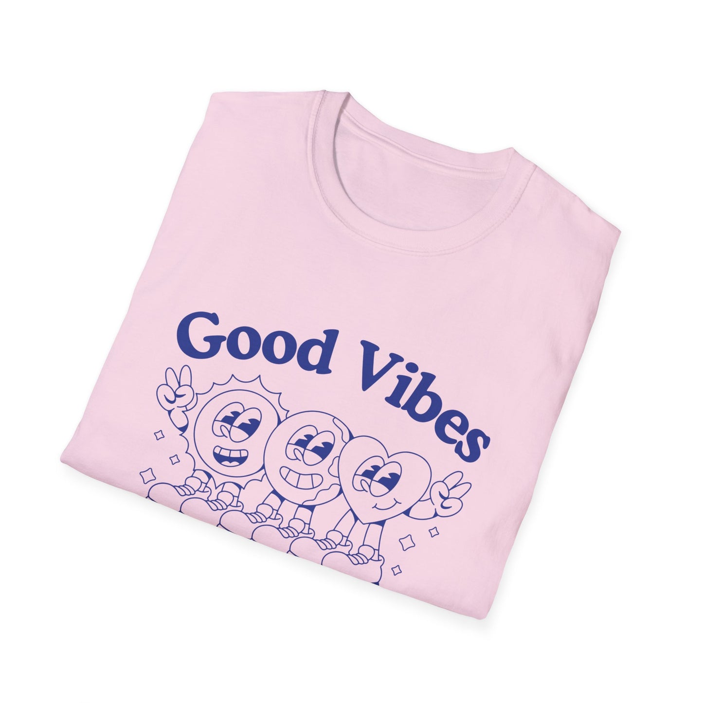 Good Vibes Worldwide T-Shirt – Retro Global Positivity Graphic Tee with Vintage Travel-Inspired Design