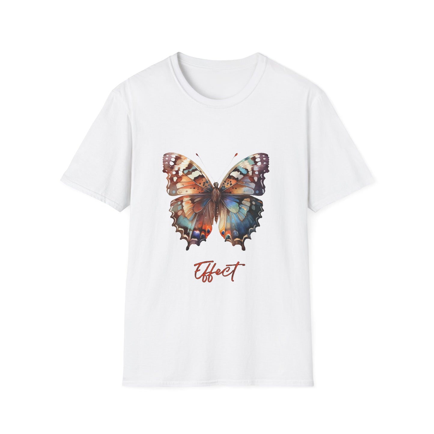 Butterfly Effect T-Shirt – Minimalist Graphic Tee with Coordinates & Symbolic Design of Change and Connection